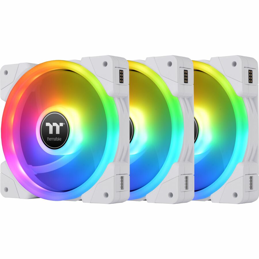 Thermaltake SWAFAN EX 12 RGB PC Cooling Fan White TT Premium Edition (3-Fan Pack) - 3 Pack
