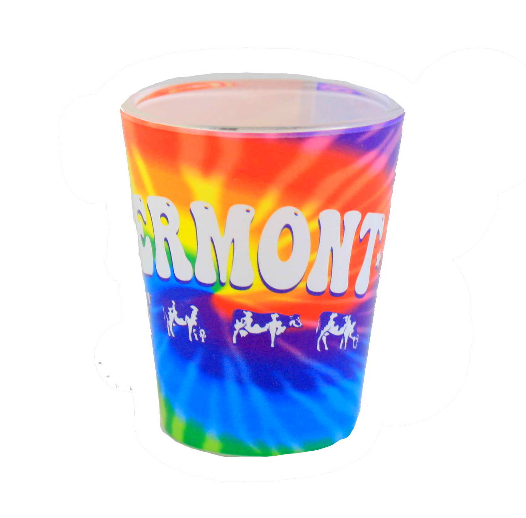 Tie Dye Vermont Shot Glass