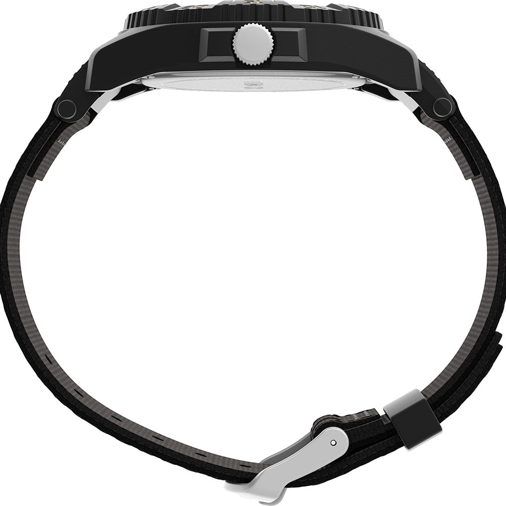 Timex Expedition Acadia Rugged Black Resin Case - Black Dial - Black Fabric Strap