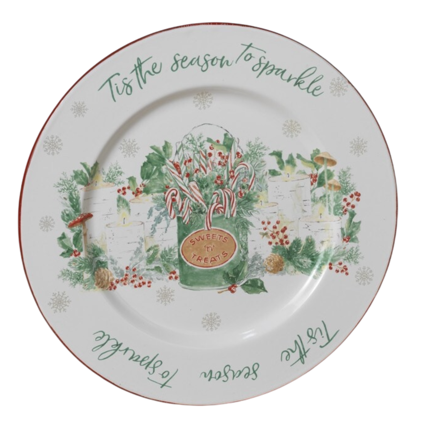 Tis the Season to Sparkle Holiday Plate