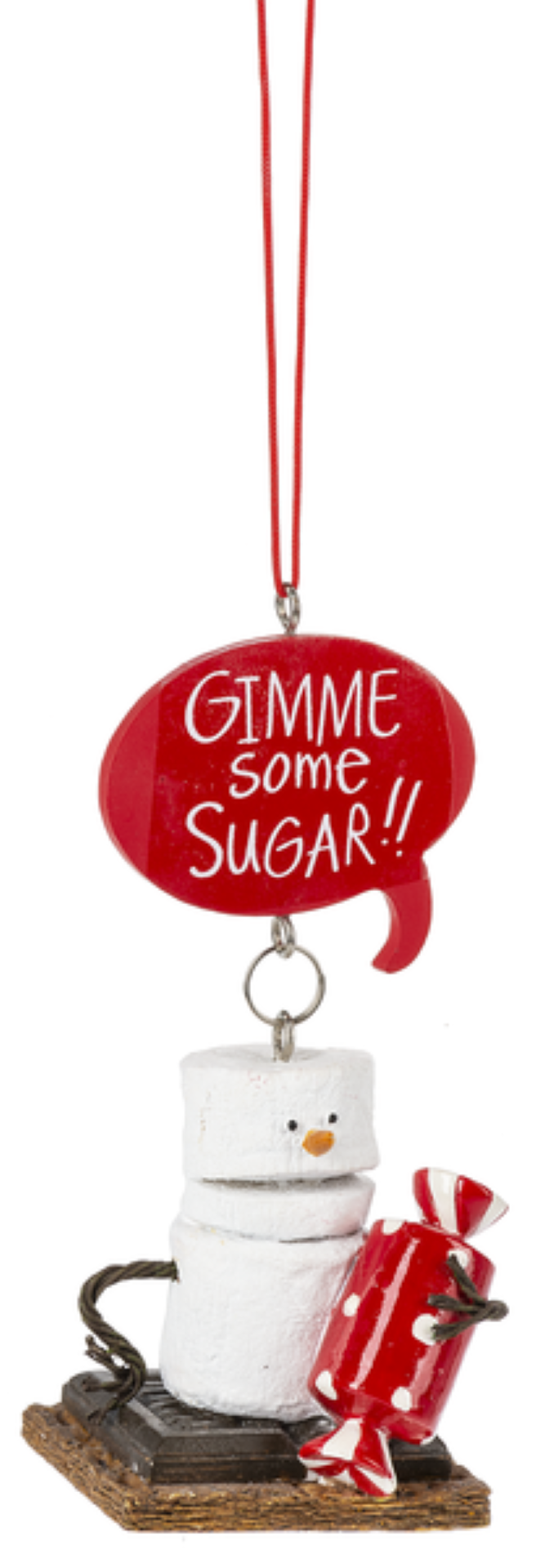 Toasted S'mores Candy Ornament - Gimme Some Sugar