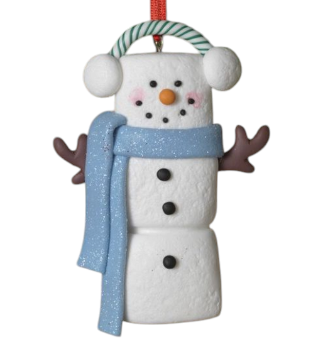 Toasty Warm Snowman Ornament -
