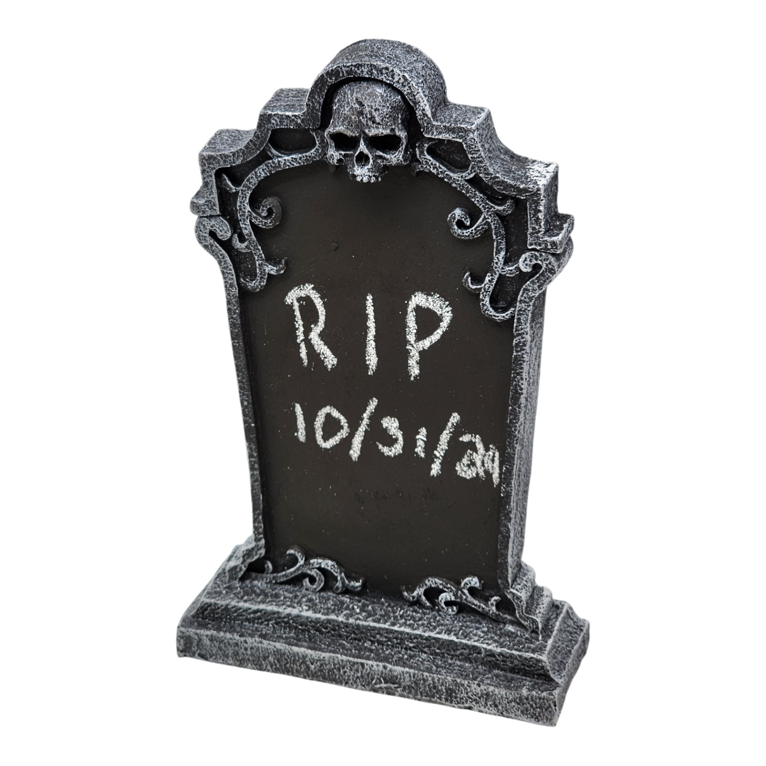 Tombstone Charlkboard - Skull