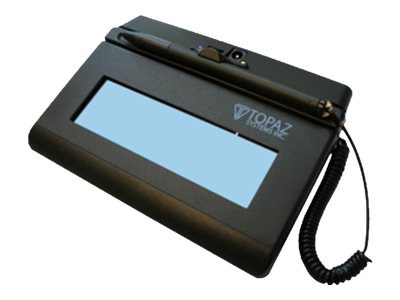 Topaz SigLite LCD BT 1x5 T-LBK460-BT2-R - Signature terminal w/ LCD display - 4.4 x 1.4 in - wireless - Bluetooth