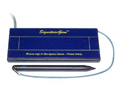 Topaz SignatureGem 1x5 T-S261 - Signature terminal - 4.8 x 1 in - electromagnetic - wired - USB T-S261-HSB-R