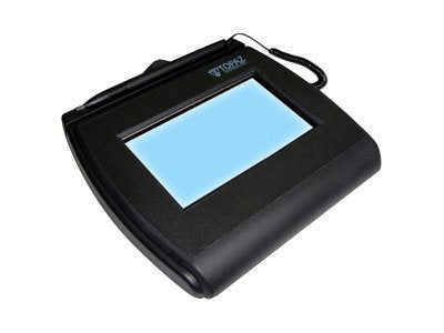Topaz SignatureGem LCD 4x3 T-LBK755SE-BHSB - Signature terminal w/ LCD display - 4.4 x 2.5 in - electromagnetic - wired - serial