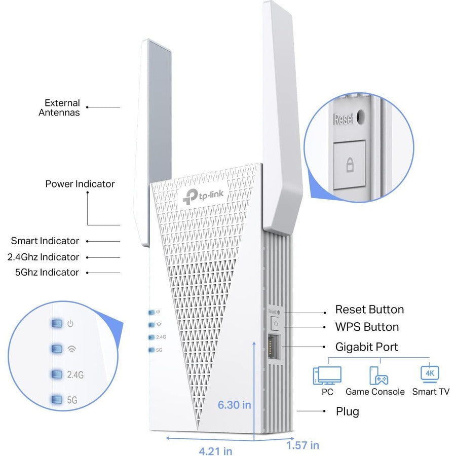 Tp-Link Ieee 802.11Ax Wireless Range Extender