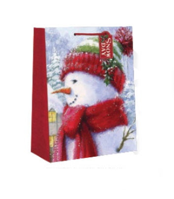 Traditional Medium Gift Bag - Snow Day