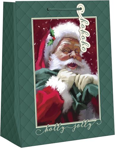 Traditional Scenes Gift Bag - Papa Noel Small