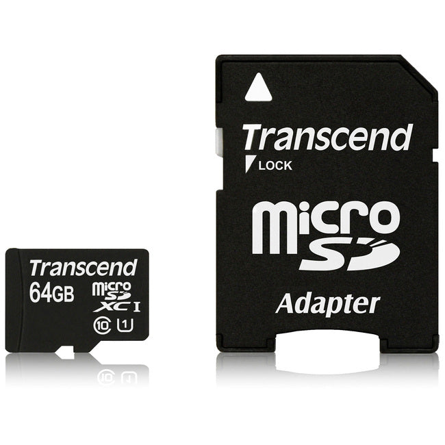 Transcend 64 GB Class 10/UHS-I microSDXC TS64GUSDU1