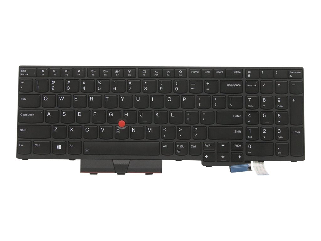 Transimage - Notebook replacement keyboard - with Trackpoint, UltraNav - backlit - QWERTY - English - black - FRU - for