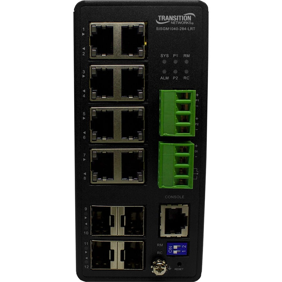 Transition Networks Managed Hardened Gigabit Ethernet Switch SISGM1040-284-LRT