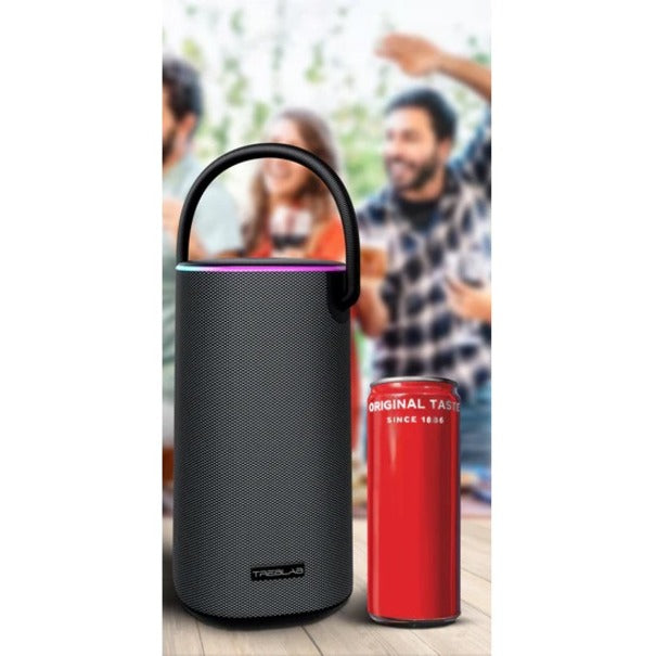 Treblab HD-Force Portable Bluetooth Speaker System - 50 W RMS - Black - 80 Hz to 16 kHz -