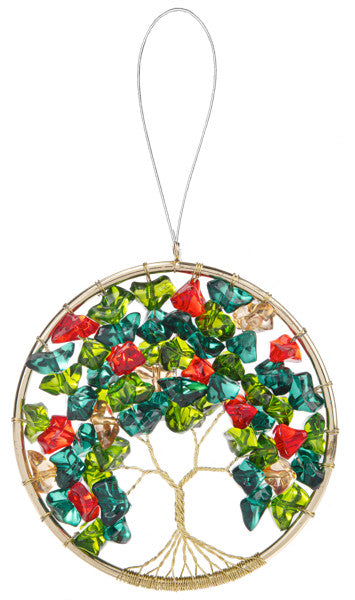 Tree of Life Acyrlic Hoop Ornament