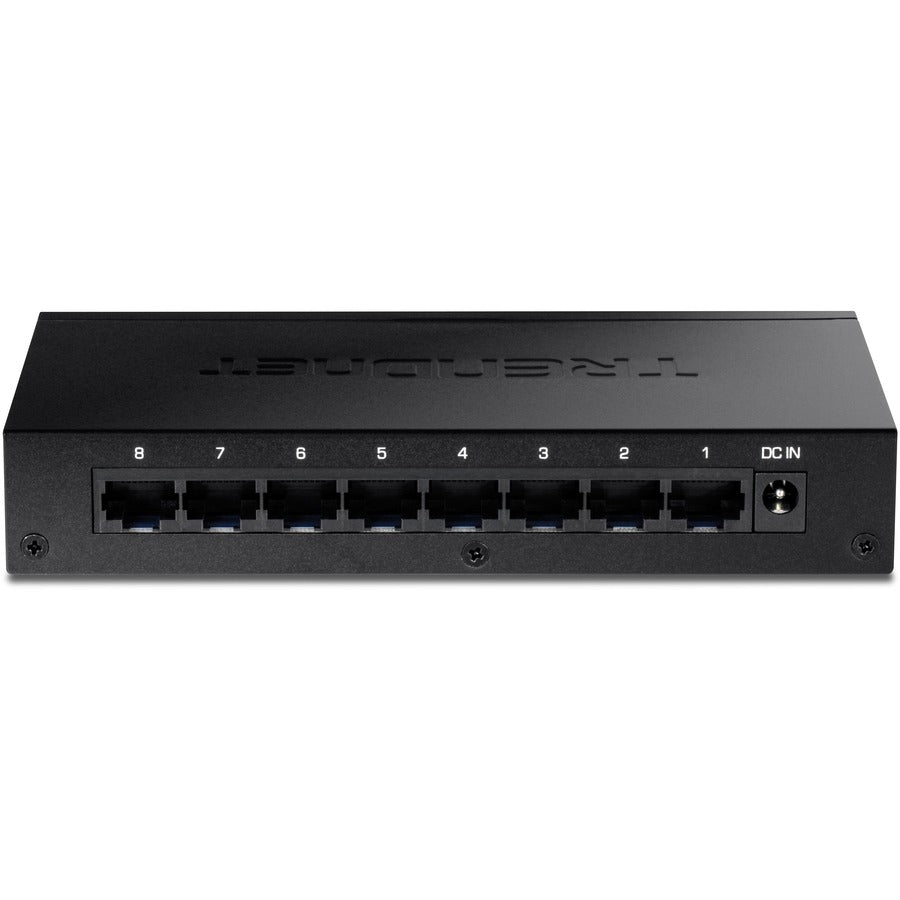 Trendnet 8-Port Gigabit Desktop Switch, Teg-S83, 8 X Gigabit Rj-45 Ports, 16Gbps Switching Capacity, Fanless Design, Metal Enclosure, Lifetime Protection, Black