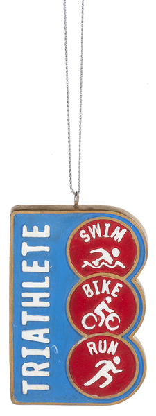 Triathlon Ornament