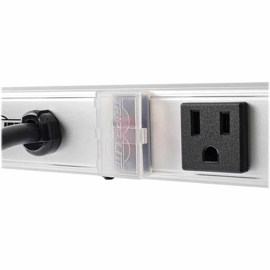 Tripp Lite 12 Right-Angle Outlet Vertical Power Strip, 120V, 15A, 15-Ft. Cord, 5-15P, 36 In.
