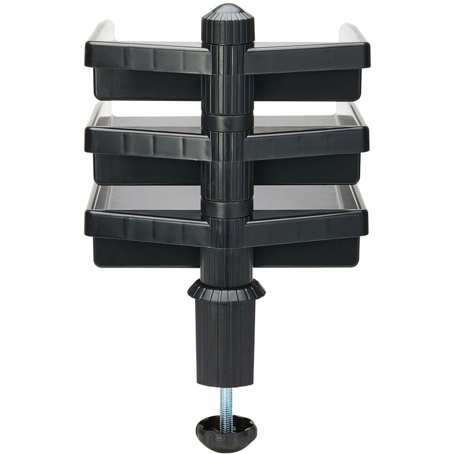 Tripp Lite 3-Tray Document Holder with Desktop Clamp Swivel - TAA - 15.6 x 12.2 x 10.5 x -