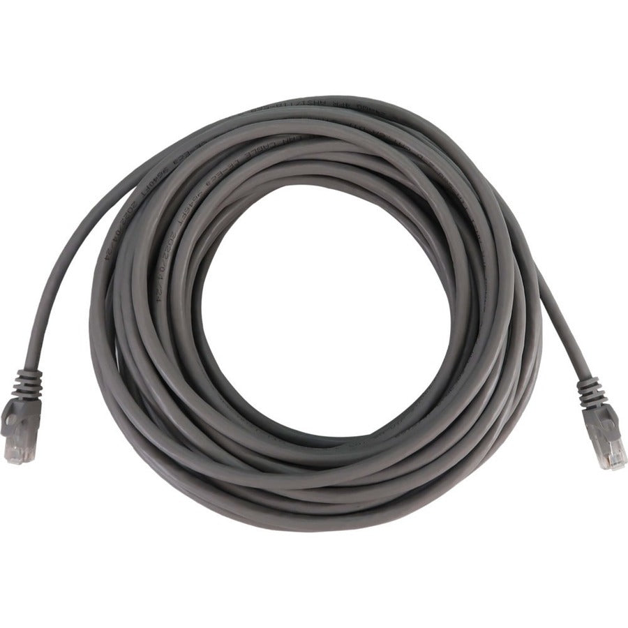 Tripp Lite Cat6a 10G Snagless Molded UTP Ethernet Cable (RJ45 M/M) PoE Gray 100 ft. (30.5