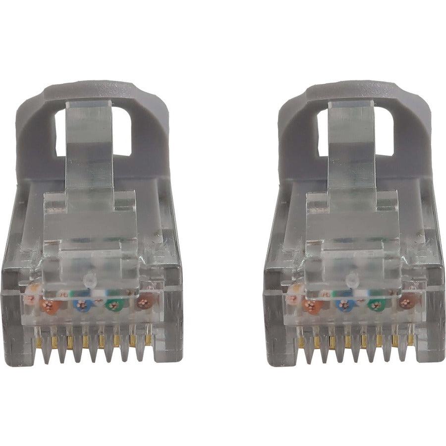 Tripp Lite Cat6a 10G Snagless Molded UTP Ethernet Cable (RJ45 M/M), PoE, Gray, 15 ft. (4.6 m)