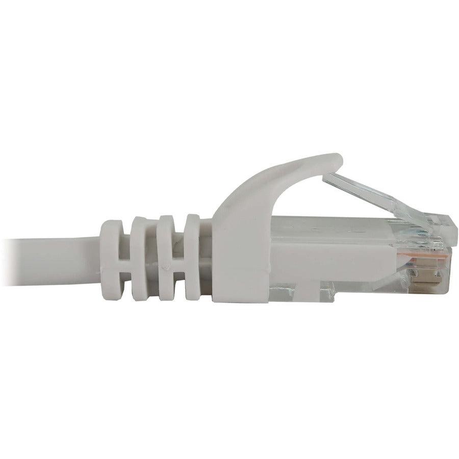 Tripp Lite Cat6a 10G Snagless Molded UTP Ethernet Cable (RJ45 M/M), PoE, White, 10 ft. (3.1 m)