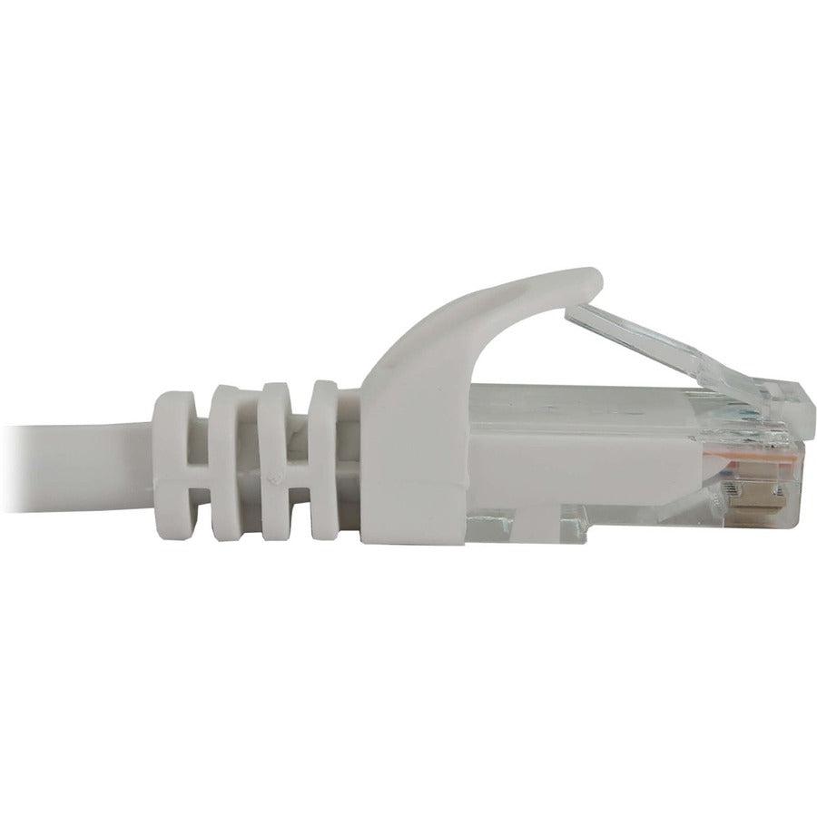 Tripp Lite Cat6a 10G Snagless Molded UTP Ethernet Cable (RJ45 M/M), PoE, White, 25 ft. (7.6 m)
