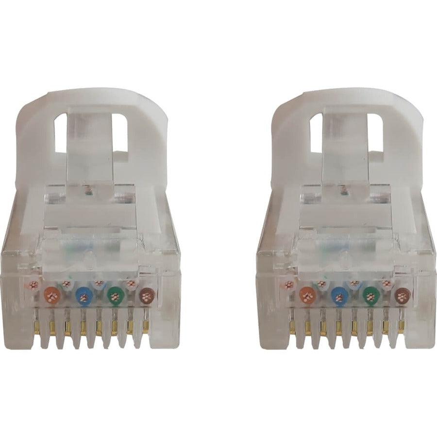 Tripp Lite Cat6a 10G Snagless Molded UTP Ethernet Cable (RJ45 M/M), PoE, White, 6 in. (15 cm)