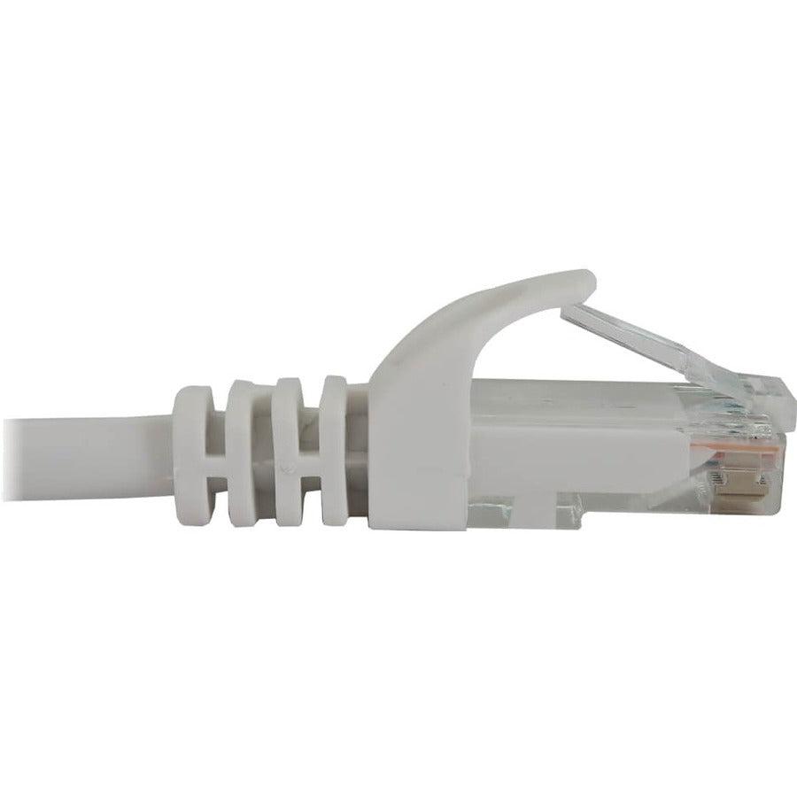 Tripp Lite Cat6a 10G Snagless Molded UTP Ethernet Cable (RJ45 M/M), PoE, White, 6 in. (15 cm)