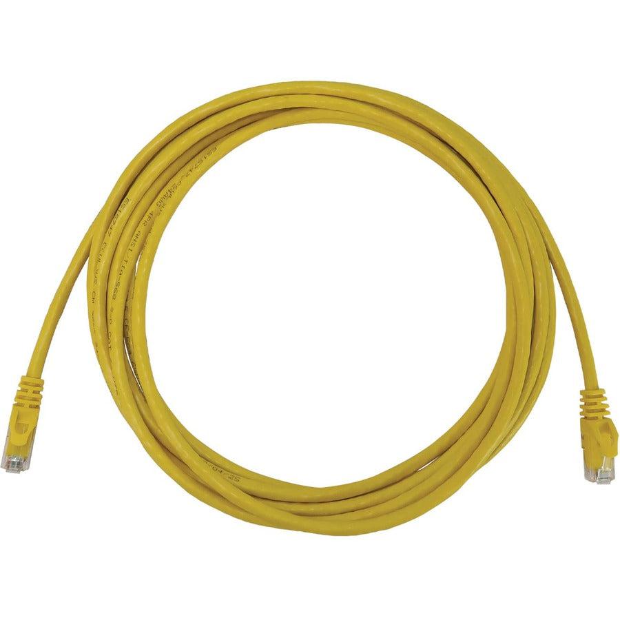 Tripp Lite Cat6a 10G Snagless Molded UTP Ethernet Cable (RJ45 M/M), PoE, Yellow, 10 ft. (3.1 m)