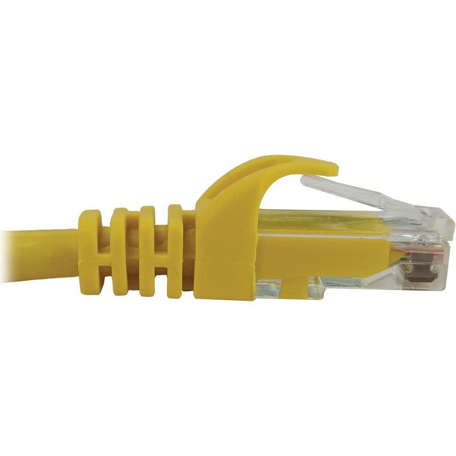Tripp Lite Cat6a 10G Snagless Molded UTP Ethernet Cable (RJ45 M/M), PoE, Yellow, 25 ft. (7.6 m)