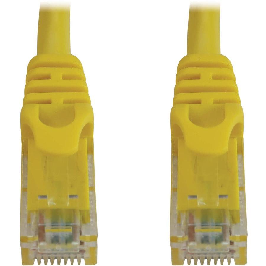 Tripp Lite Cat6a 10G Snagless Molded UTP Ethernet Cable (RJ45 M/M), PoE, Yellow, 6 ft. (1.8 m)