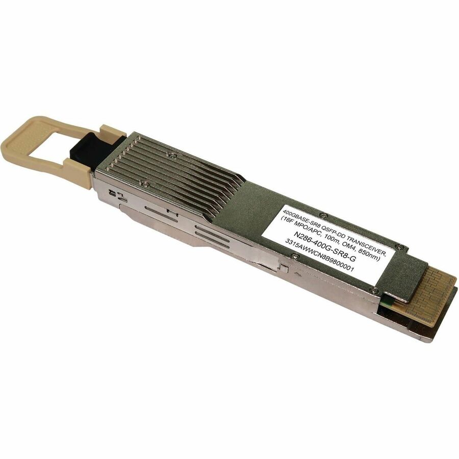 Tripp Lite Cisco-Compatible QSFP-DD Transceiver - 400GBase-SR8, MPO/APC MMF, 400 Gbps,