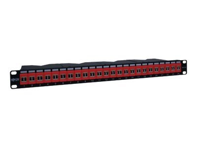 Tripp Lite MTP 62.5/125 Fiber Breakout Patch Panel - Patch panel - black - 1U - 19 - 24 ports" N480-024-LC-62