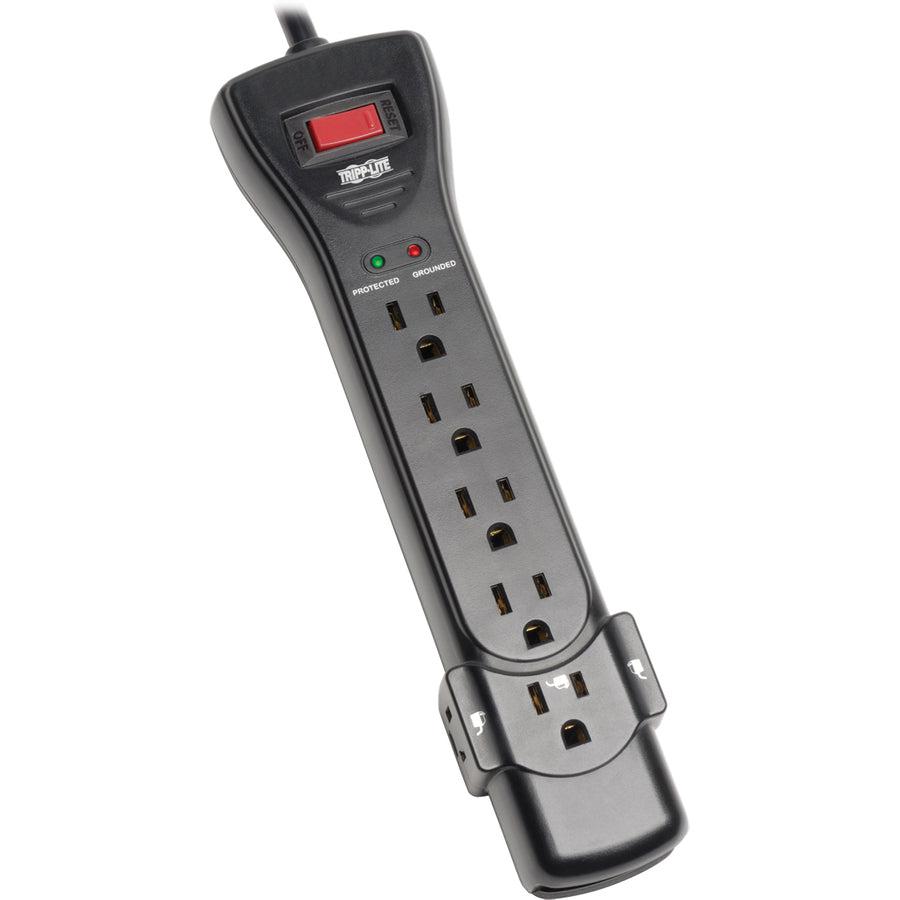 Tripp Lite Protect It! 7-Outlet Surge Protector, 7 Ft. Cord, 2160 Joules, Black Housing
