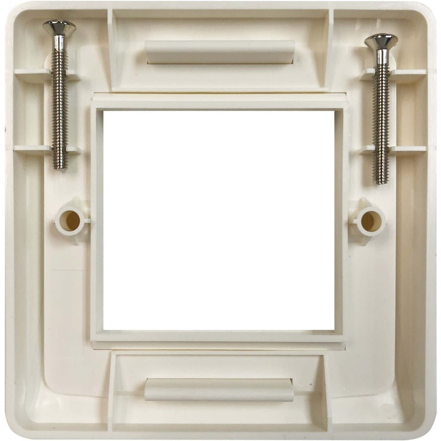 Tripp Lite Single-Gang UK-Style Gang Frame for Insert Modules Hidden Screws White - 1 x To