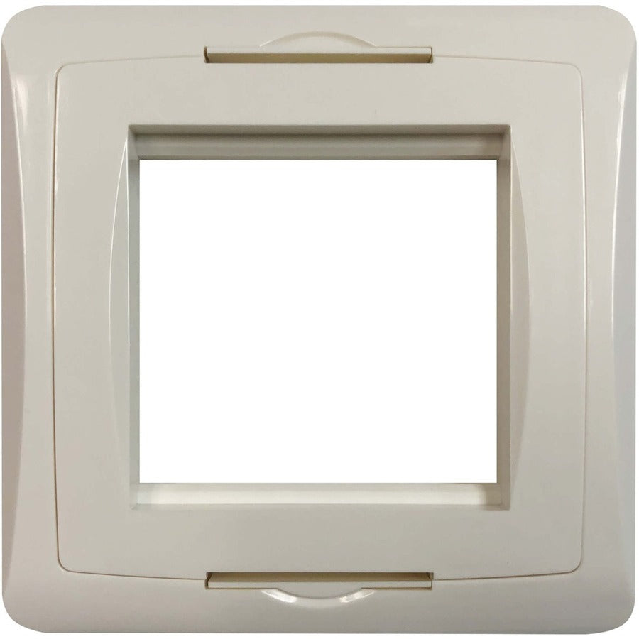 Tripp Lite Single-Gang UK-Style Gang Frame for Insert Modules Hidden Screws White - 1 x To