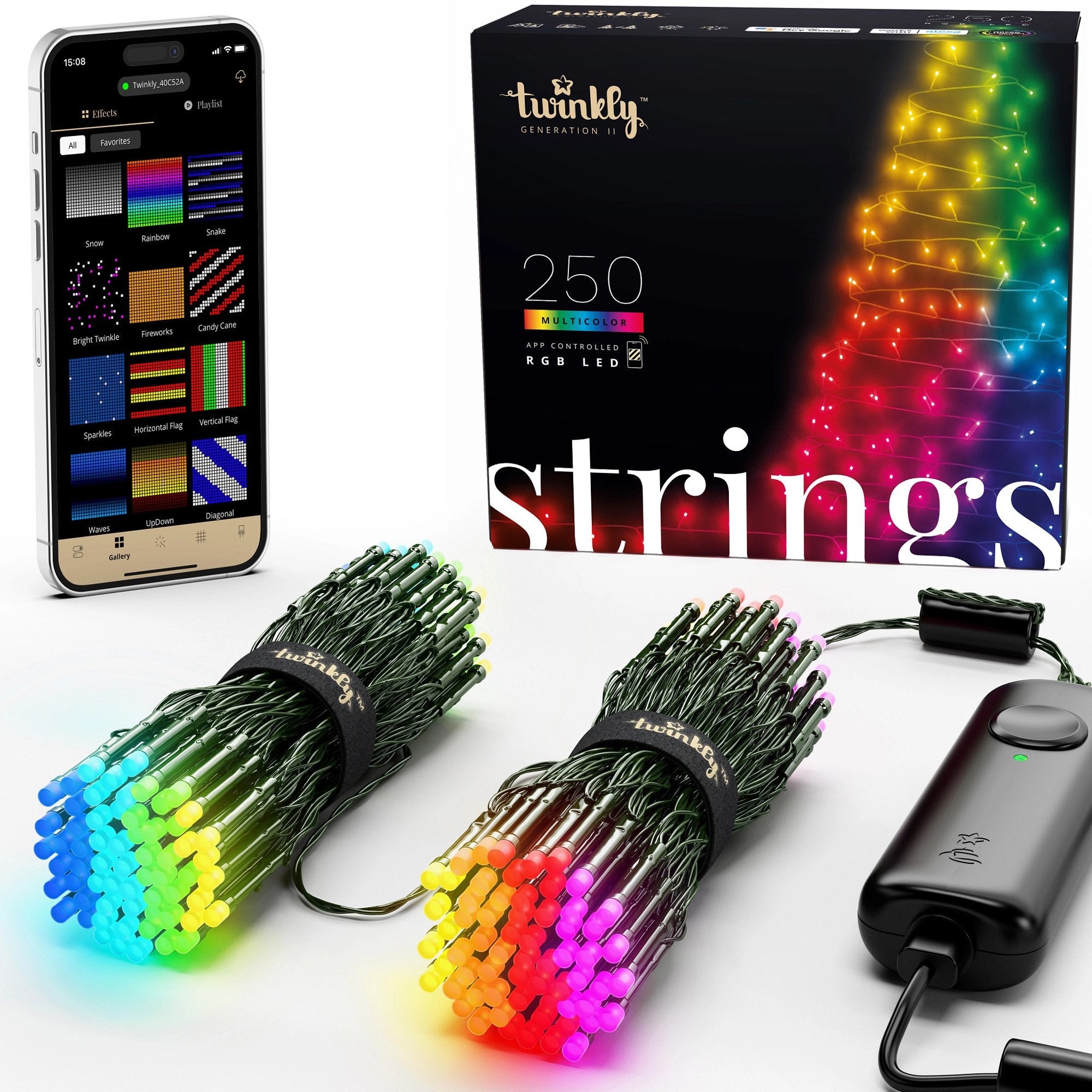 Twinkly 250-Light RGB LED Light Set (Generation II)