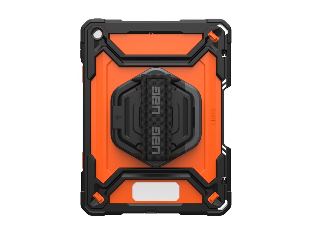 UAG Plasma Series - Back cover for tablet - rugged - orange/black - for Apple 10.2-inch iPad (7th generation, 8th generation, 124471B19740