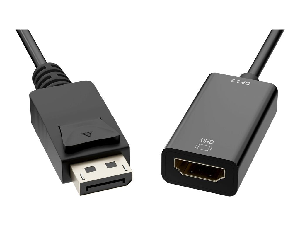 UNC Group - Adapter - DisplayPort male latched to HDMI female - black - 4K support, active DPHDMI-ADPT-4K-ACT