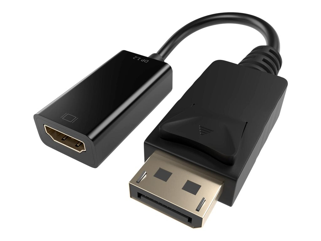 UNC Group - Adapter - DisplayPort male latched to HDMI female - black - 4K support, passive, 2K support DPHDMI-ADPT-4K-PASS