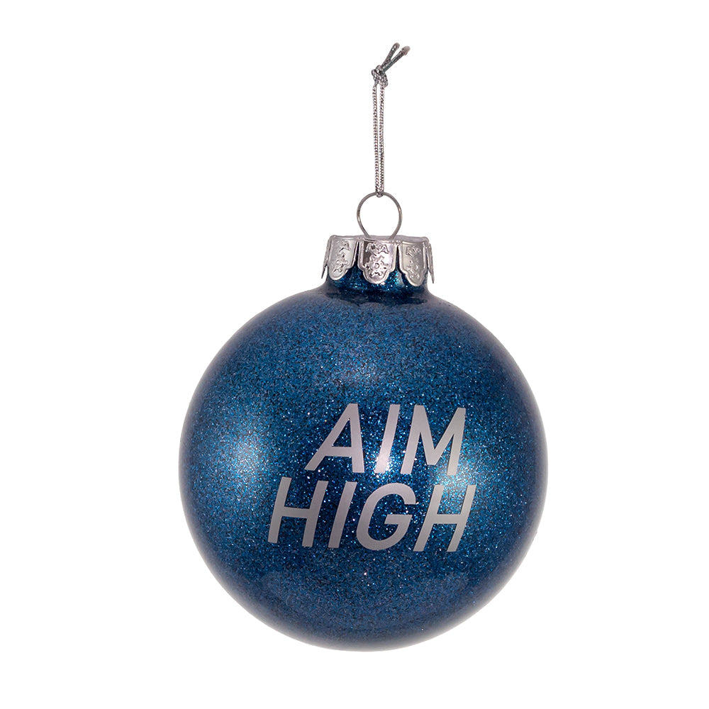 U.S. Air Force - Aim High - Glass Ball Ornament