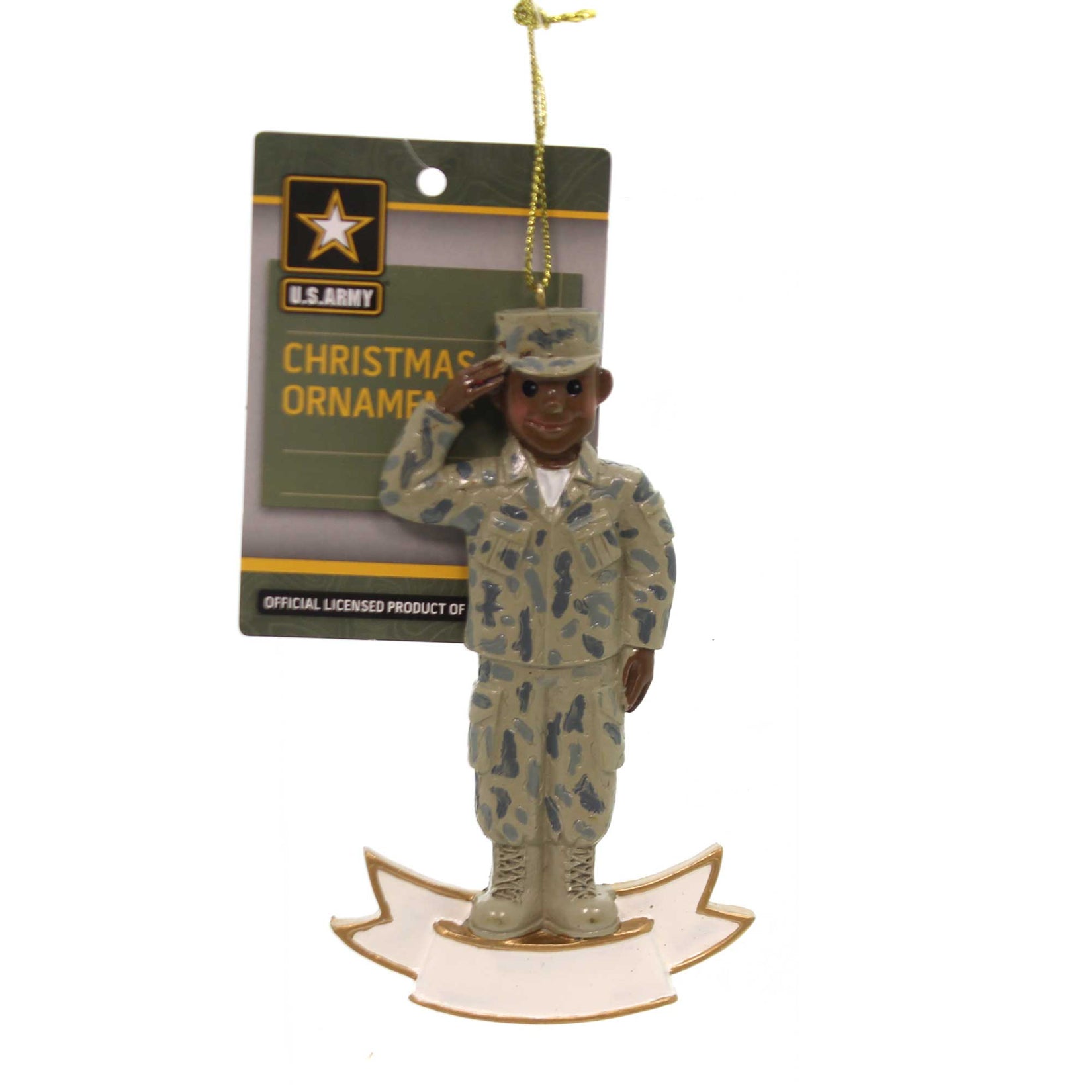 U.S. Army African American Soldier Ornament