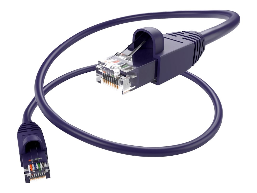 Unirise Cat6a UTP Patch Network Cable PC6A-100F-PUR-S