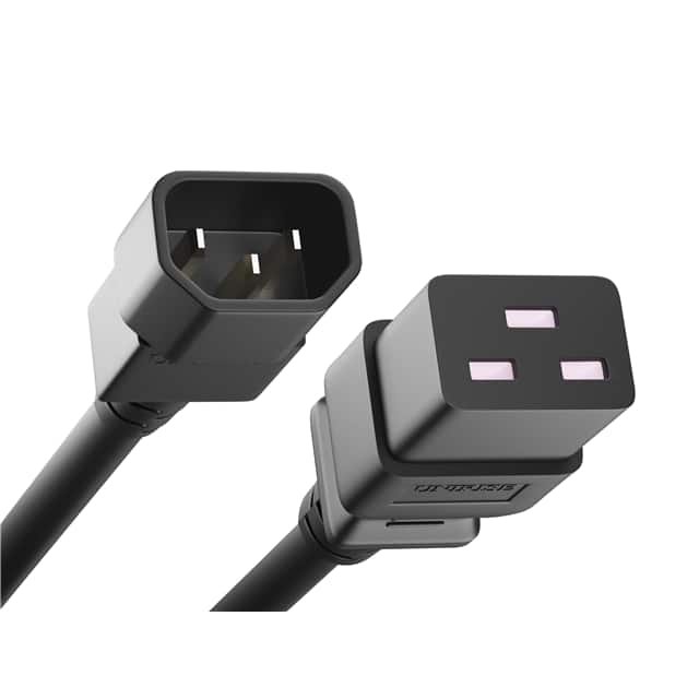 Unirise Standard Power Cord PWCD-C14C19-15A-08F-BLK