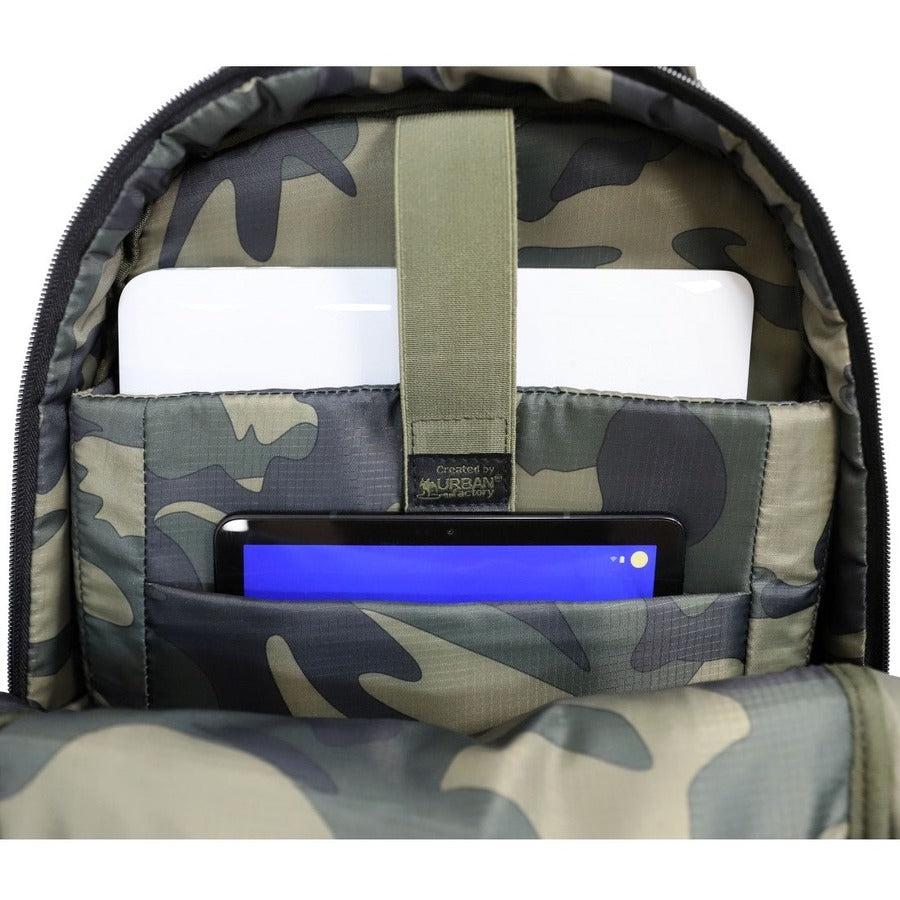 Urban Factory CYCLEE CITY Carrying Case (Backpack) for 10.5 to 15.6" Notebook - Khaki ECB35UF