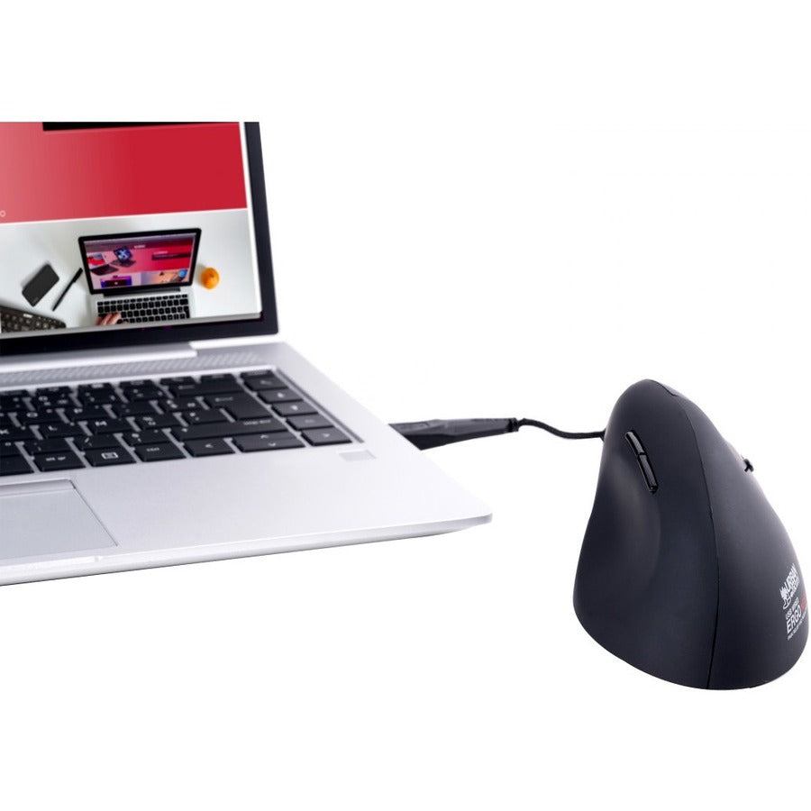 Urban Factory ERGO: Ergonomic Vertical Wired Mouse For The Right-Handed