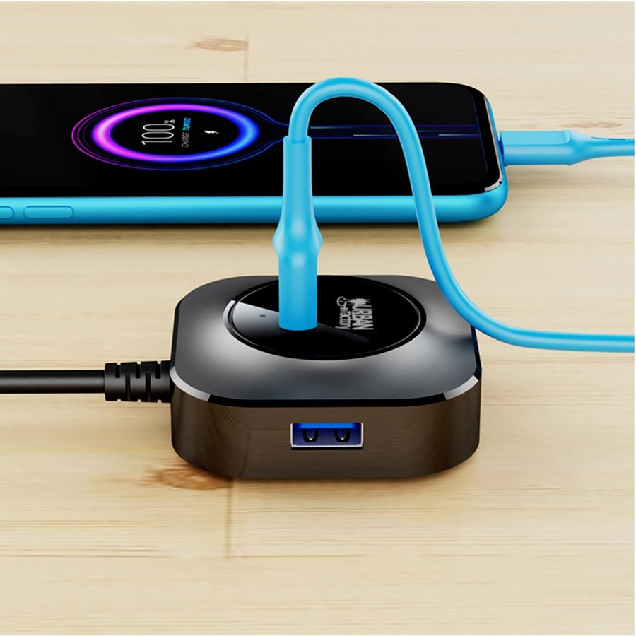 Urban Factory USB Hub - 4 USB Port(s) - 4 USB 3.0 Port(s)