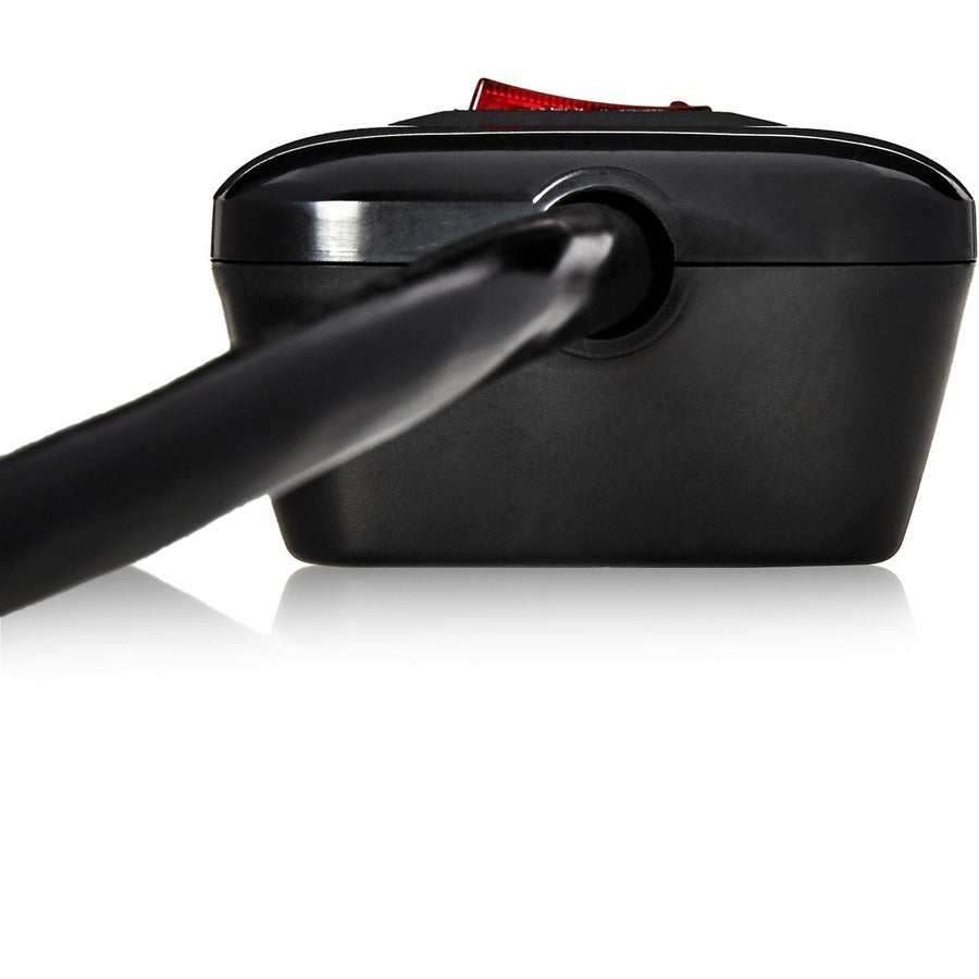 V7 7-Outlet Home/Office Surge Protector, 1200 Joules - Black