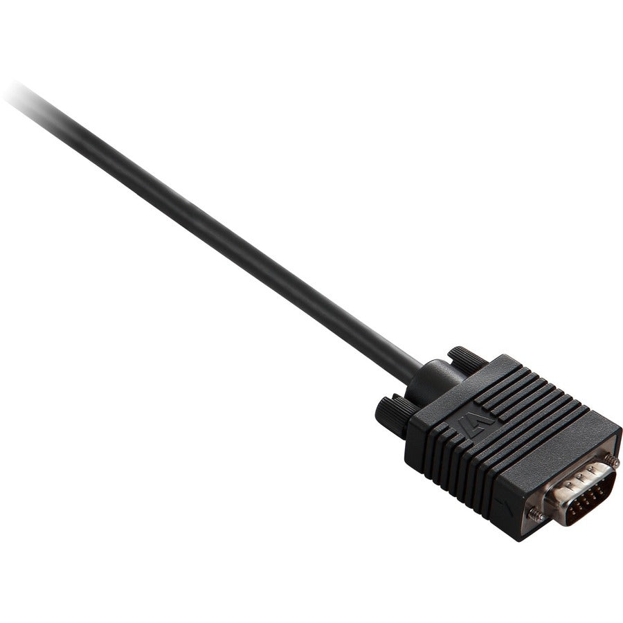V7 Black Video Cable VGA Male to VGA Male 2m 6.6ft V7E2VGA-02M-BLK