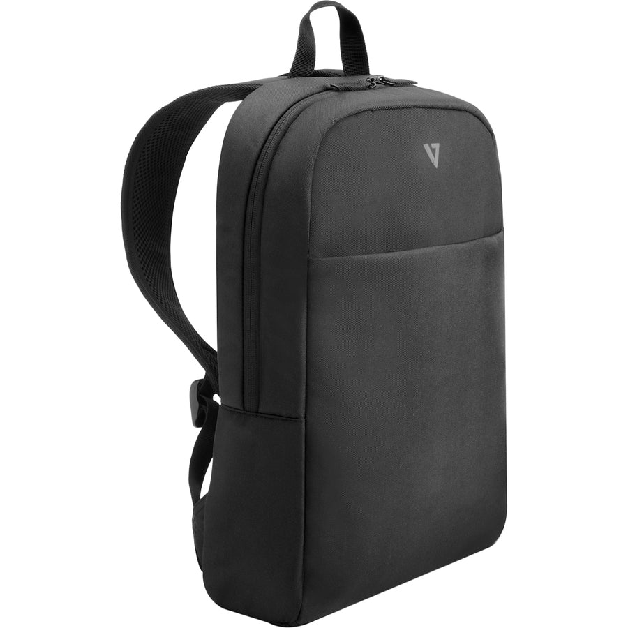 V7 CBK16-BLK Carrying Case (Backpack) for 16 to 16.1 Notebook - Black - Polyester Body - S
